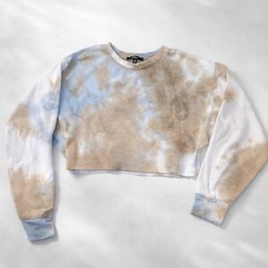 Lulu’s Tie-Dye Cropped Sweatshirt – Size M
